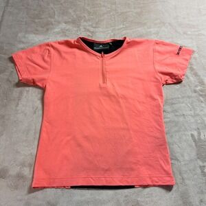 Mountain Horse Women's Coral Pink Quarter-Zip Equestrian Base Layer Shirt Medium